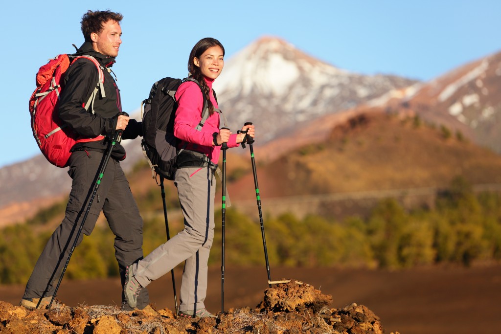 couple hiking