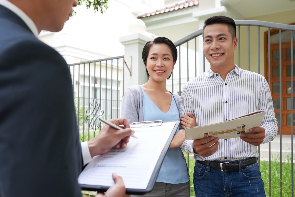 couple about to buy a property