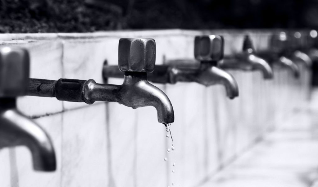 faucets together in a row