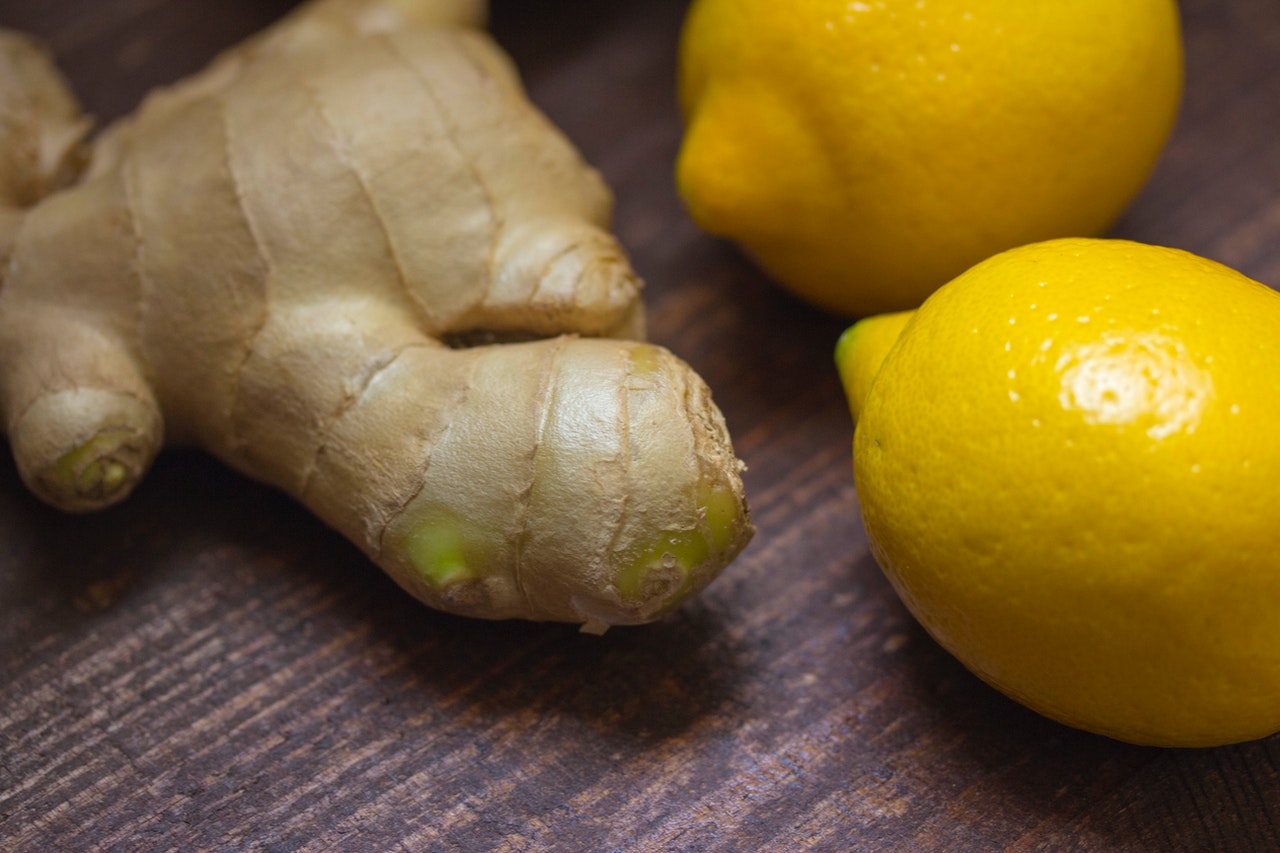 a knob of ginger and some lemons