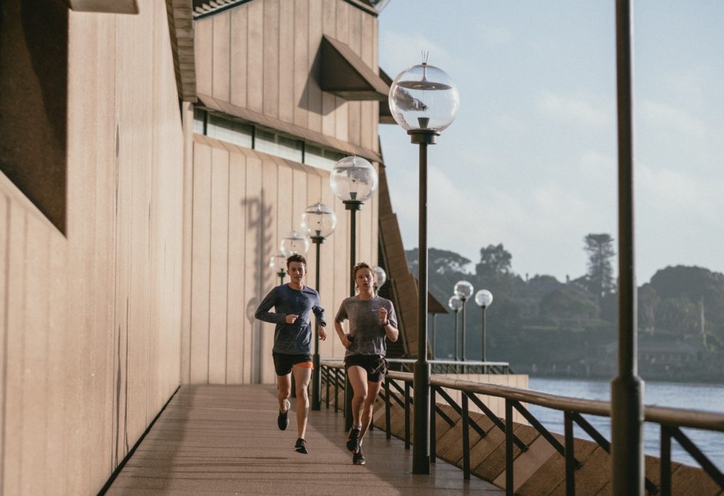 couple jogging