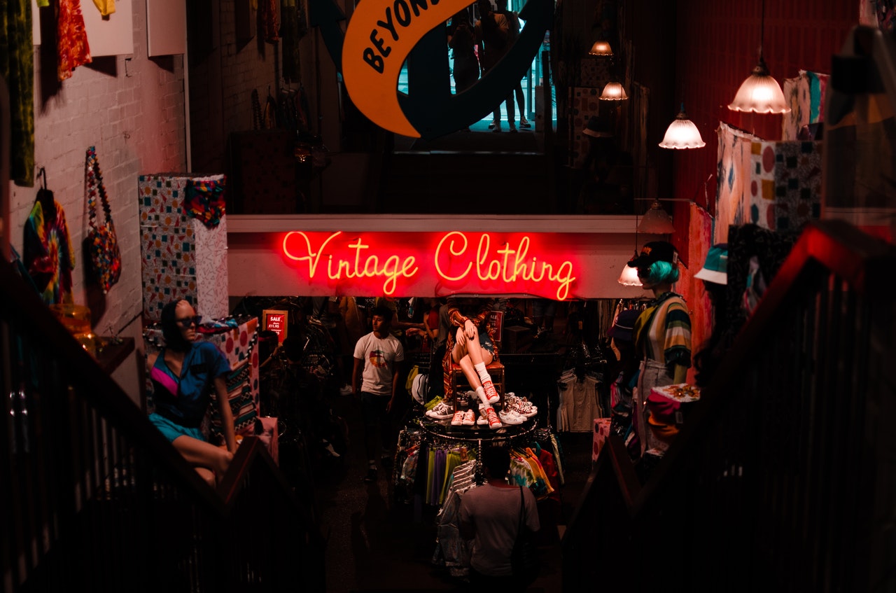 vintage clothing store