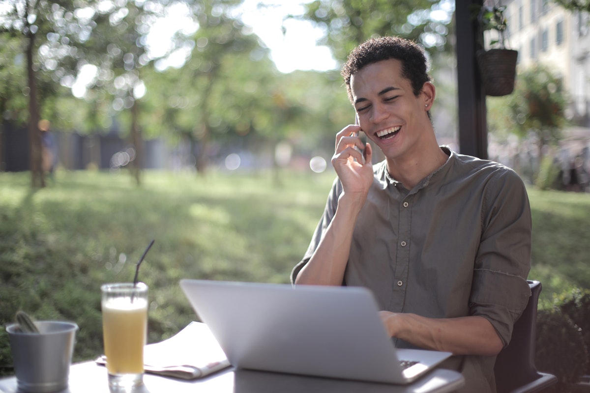 working outdoors