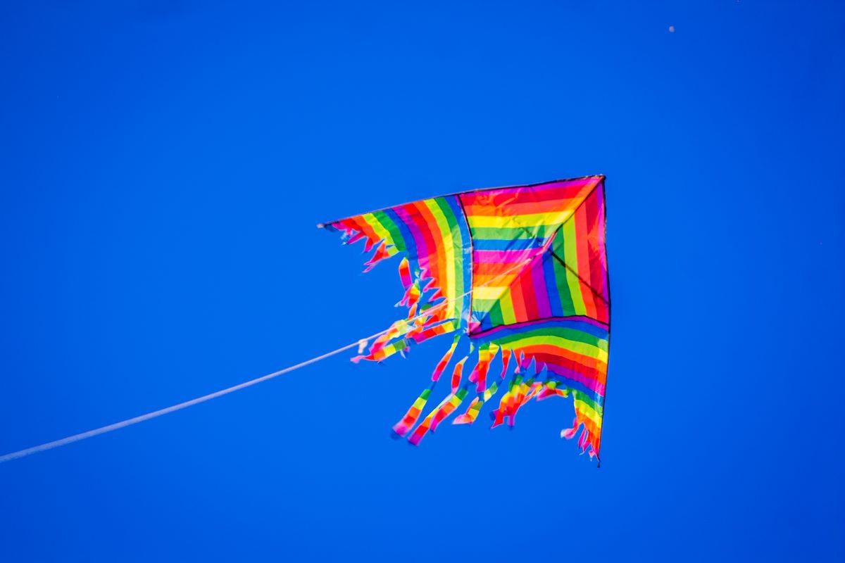 flying a kite