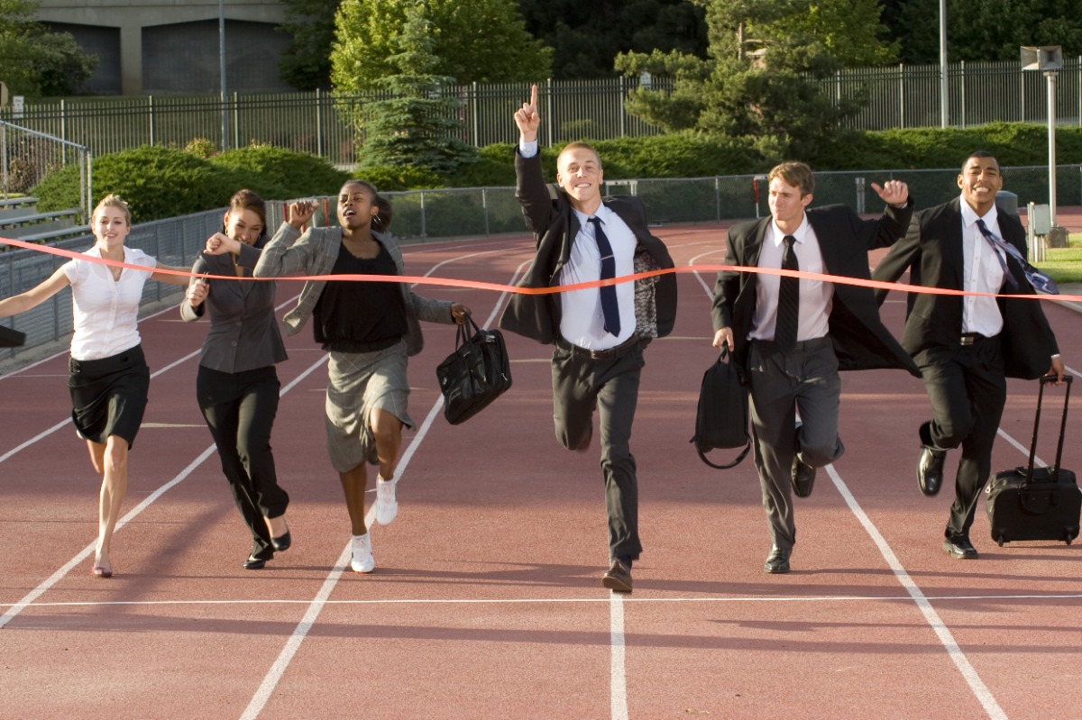 people running