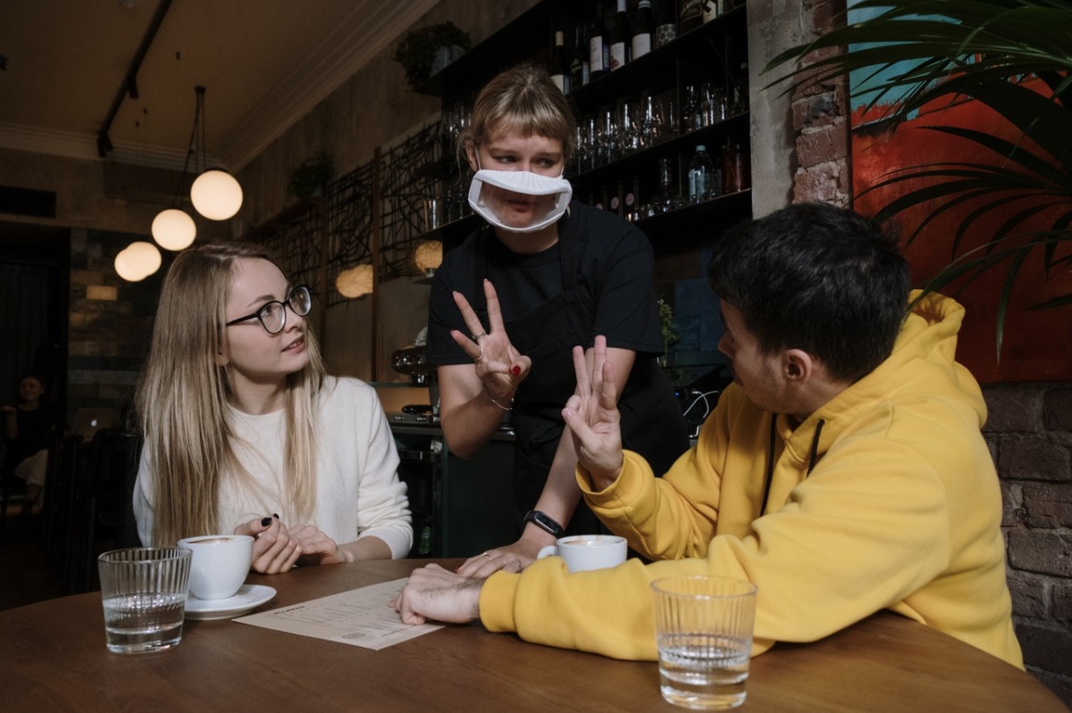 people at a restaurant