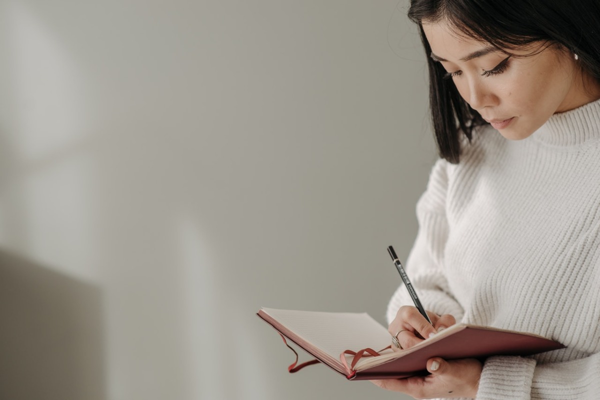 woman writing