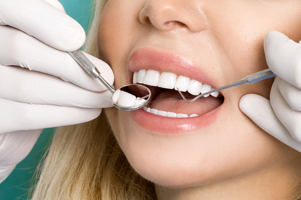 woman at the dentist