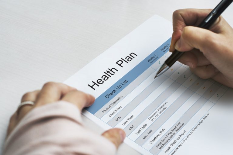 person signing a health plan
