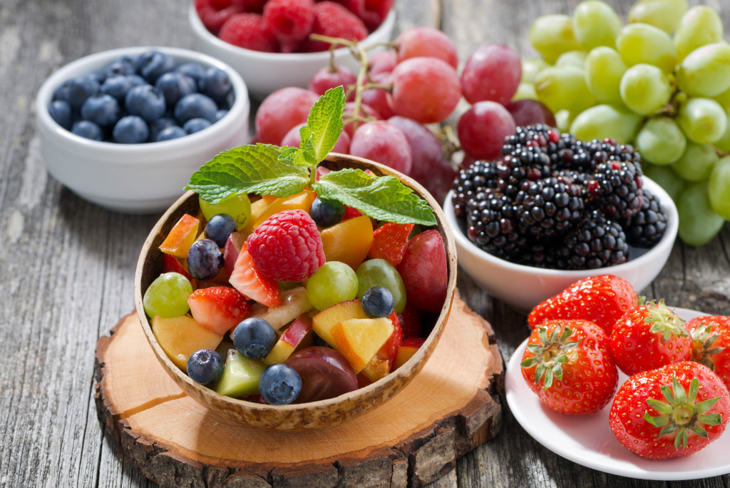 Fresh fruits and berries