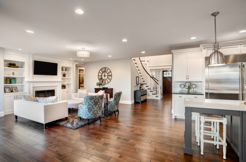 Furnished living Room in Luxury Home